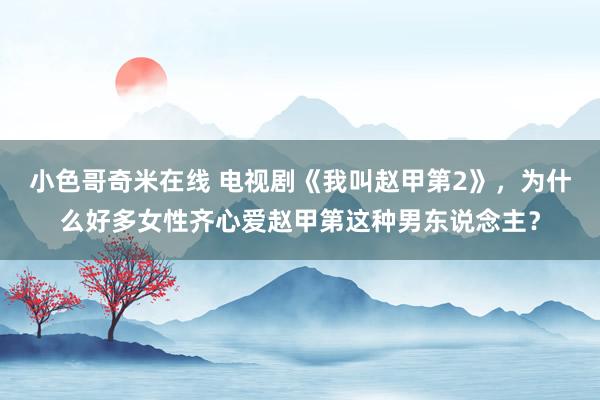 小色哥奇米在线 电视剧《我叫赵甲第2》，为什么好多女性齐心爱赵甲第这种男东说念主？