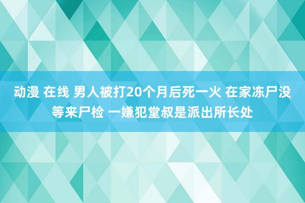 动漫 在线 男人被打20个月后死一火 在家冻尸没等来尸检 一嫌犯堂叔是派出所长处